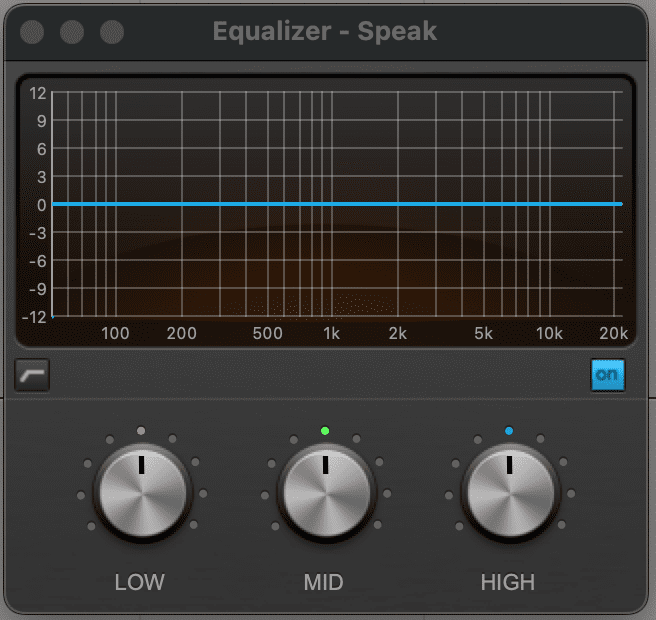 change EQ to amplify the evp frequencies to hear it better