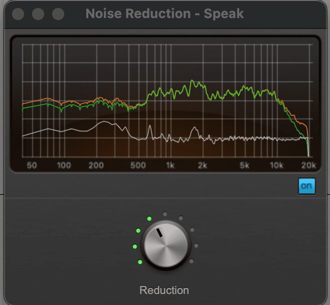 Noise reduction helps voices stand out but too much can remove an EVP