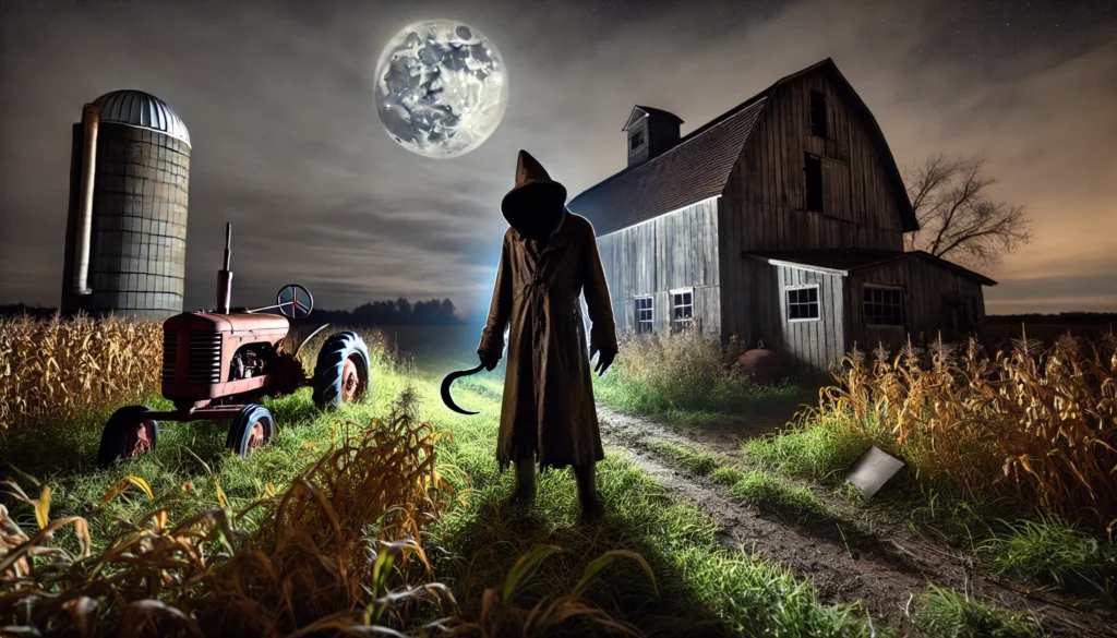 The Hook Man stalks teenagers at an abandoned farm