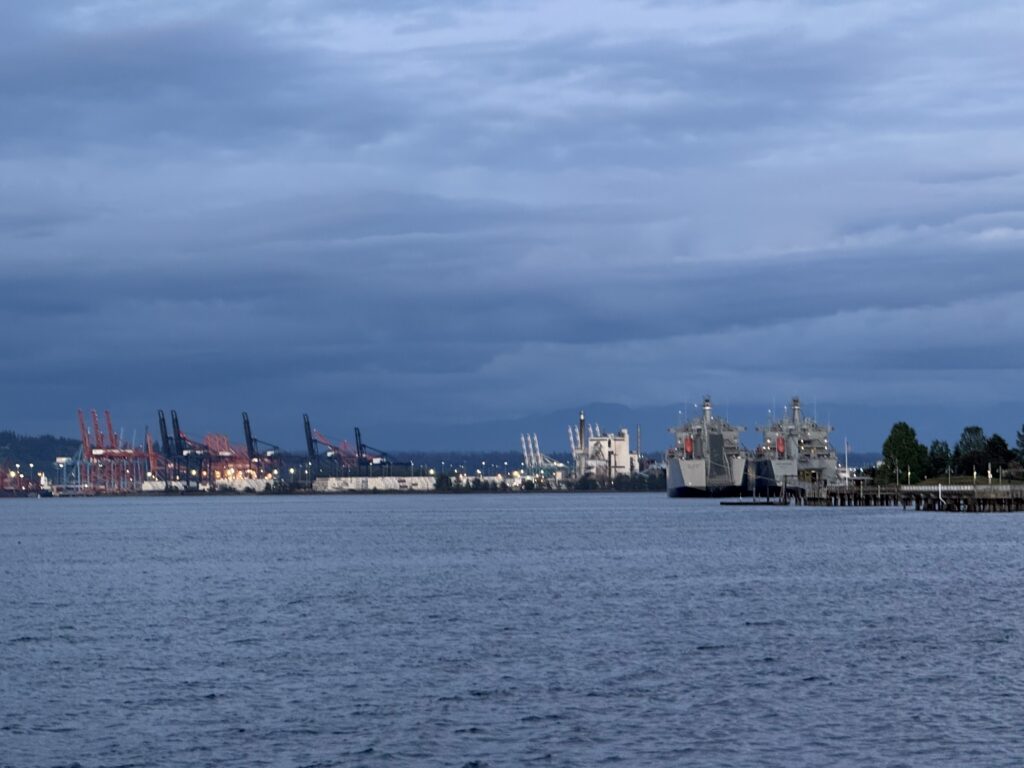 Tacoma's port as seen from Ram's restaurant