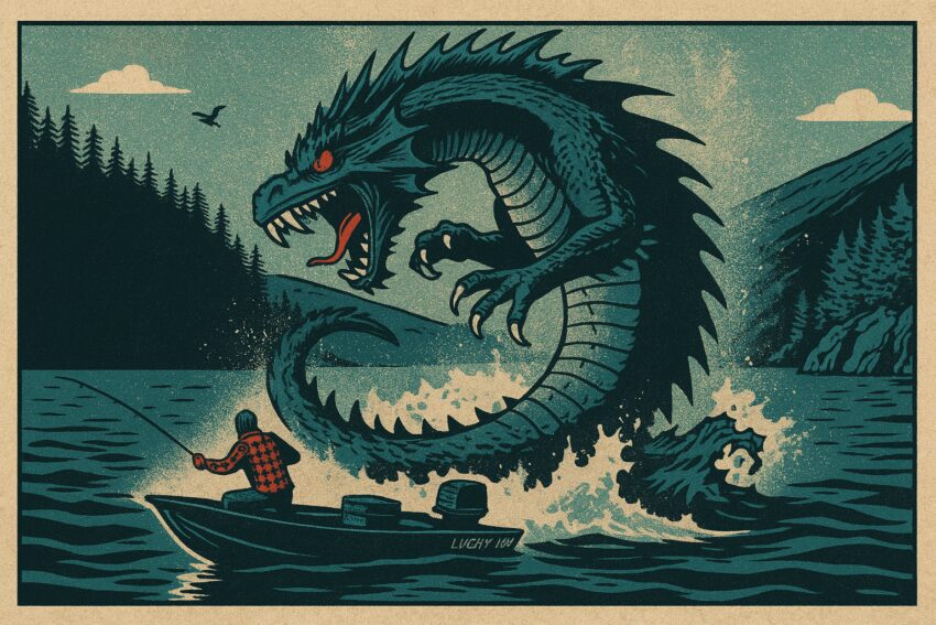 lake chelan dragon comic book panel