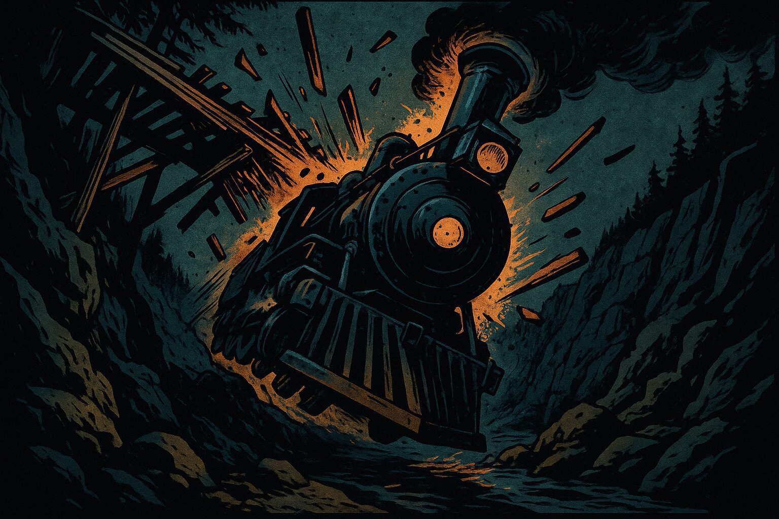 comic book version of 1935 tenino train wreck