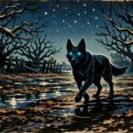 phantom black dog encounter in orchard, thurston county, washington